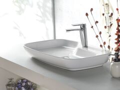 Turkuaz Seramik Cerastyle Nova Etajerli Lavabo 70x43cm