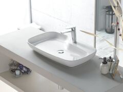 Turkuaz Seramik Cerastyle Nova Etajerli Lavabo 70x43cm