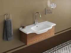 Turkuaz Seramik Cerastyle New Classic Etajerli Lavabo 100x48cm
