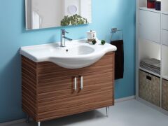 Turkuaz Seramik Cerastyle Nil Etajerli Lavabo 120x50cm