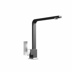 RealStone Göksu L Tipi Kuğu Armatür Siyah Eviye Bataryası